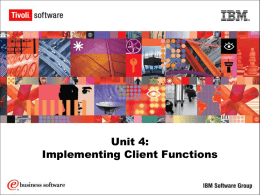 Implementing Client Functions