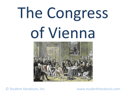 Congress of Vienna - Age of Reaction