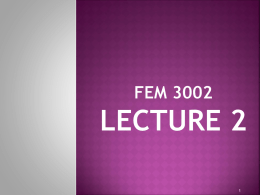 Lecture 2 - Universiti Putra Malaysia