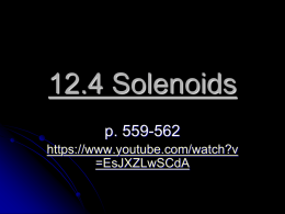 12.4 Solenoids
