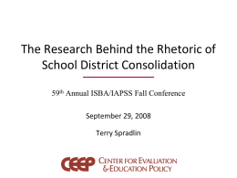 Current CEEP Research and Its Impact on Indiana Public Schools