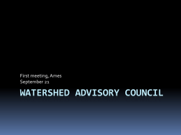 Watershed Trading Advisory Council