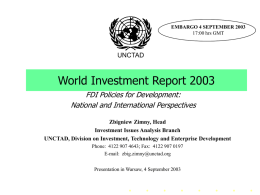 World Investment Report 2000