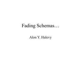 Fading Schemas
