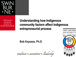 An empirically justified theory of successful Indigenous