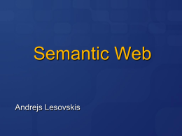 Semantic Web 2 - Riga Technical University
