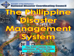 Philippine Disaster Management System