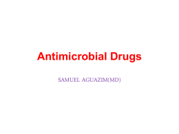 Antimicrobial Drugs - Welcome to Study Windsor