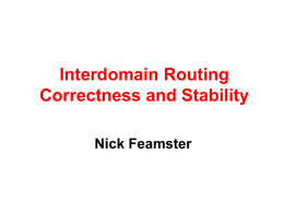 Robust Internet Routing - Networks and Mobile Systems