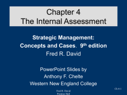 Strategic Management Concepts & Cases Eighth Edition Fred