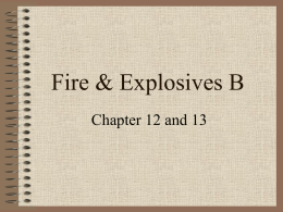 Fire & Explosives
