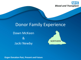 Donor Family Experience
