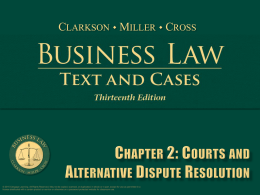 Clarkson, Business Law 13th