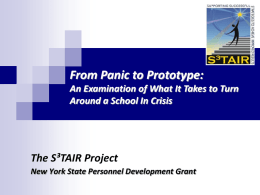 New York State Personnel Development Grant