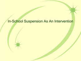 In-School Suspension