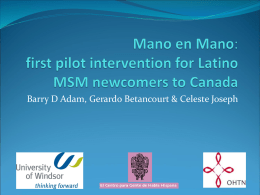 Mano en Mano: first pilot intervention for Latino MSM