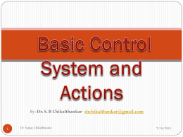 Basic Control Actions - Government College of Engineering