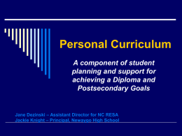 Personal Curriculum Presentation (PowerPoint)