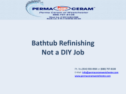 Bathtub Restoration - Blog | Perma Ceram of Westchester