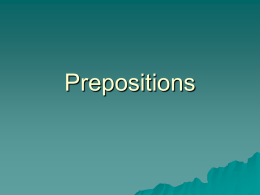 Prepositions PowerPoint