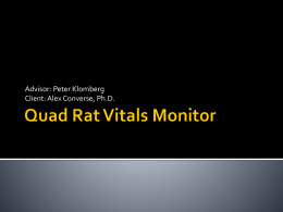 Quad Rat Vitals Monitor - University of Wisconsin–Madison