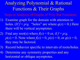 Polynomial & Rational Inequalities