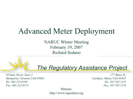 Advanced Meter Deployment - Pennsylvania Public Utility
