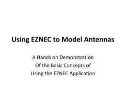 Using EZNEC to Model Antennas