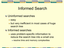 Chapter 4 Informed Search Methods - Al al
