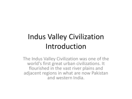 Indus Valley Civilization Introduction