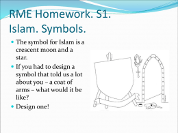 RME Homework. S1. Islam.
