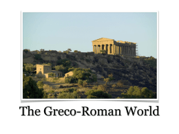 The Greco-Roman World