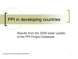 PPI in Water in 2008 Perard
