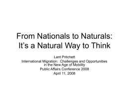 From Nationals to Naturals: It’s a Natural Way to Think
