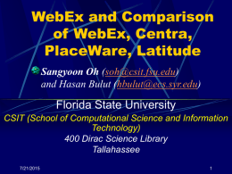 WebEx and Comparison