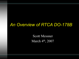An Overview of RTCA DO-178B
