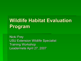 Wildlife Habitat Evaluation Program