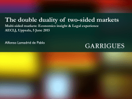 The double duality of two-sided markets Multi