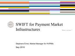 Payment Market Infrastructures