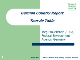 The German regulatory context of contaminated site