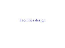 Facilities design - Georgia Institute of Technology