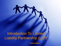 Introduction To Limited Liability Partnership (LLP)