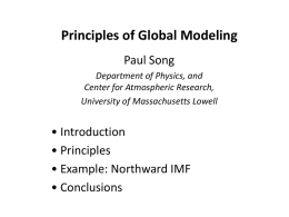 Principles of Global Modeling