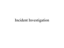 Accident Investigation - University of Illinois at Chicago