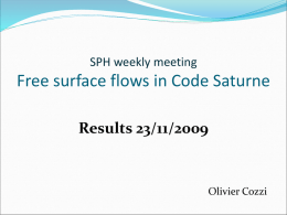 Free surface flows in Code Saturne