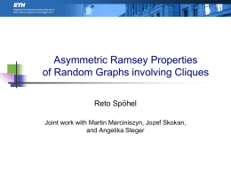 Ramsey type Problems in Random Graphs