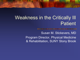 Weakness in the Critically Ill Patient