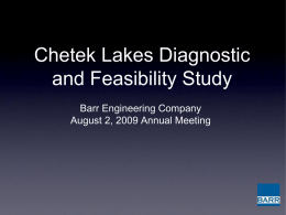 Lake Redstone Watershed and Lake Modeling Study
