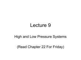 Lecture 9 - UW-Madison Department of Atmospheric and