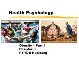 Health Psychology - ch08 obesity part 1